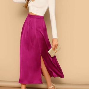 Satin maxi skirt from SHEIN